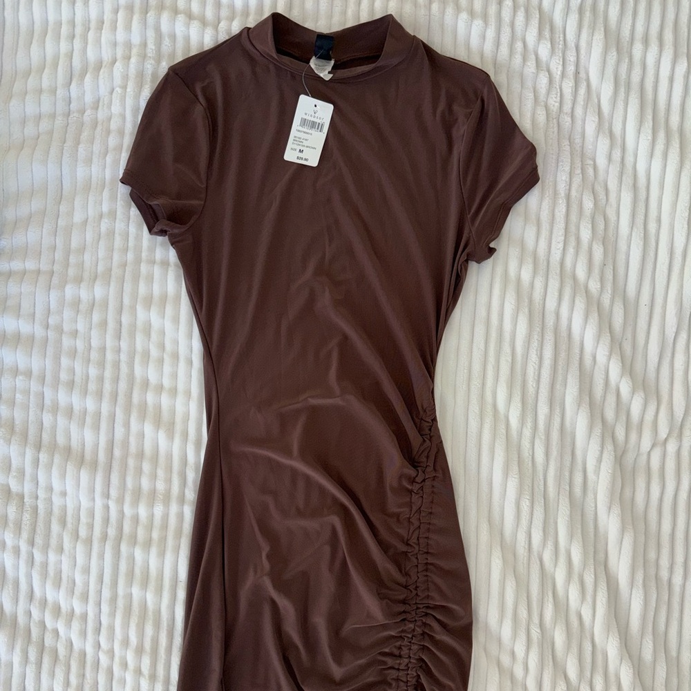 Mini brown dress